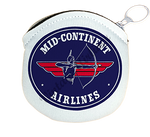 Mid-Continent Airlines Logo Round Coin Purse