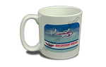 Mid-Continent Airlines Vintage Bag Sticker  Coffee Mug