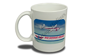 Mid-Continent Airlines Vintage Bag Sticker  Coffee Mug