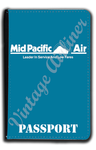 Mid Pacific Airlines Logo Passport Case