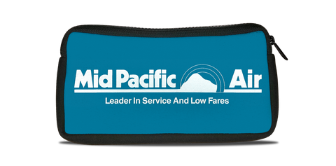 Mid-Pacific Airlines Logo Bag Sticker Travel Pouch