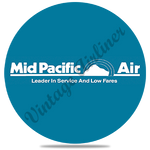 Mid Pacific Airlines Logo Round Coaster