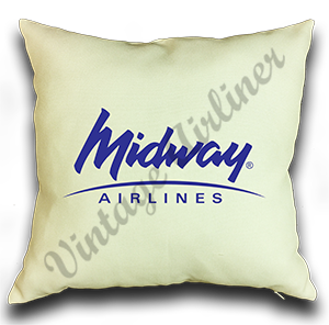 Midway Airlines 1993 Logo Pillow Case Cover