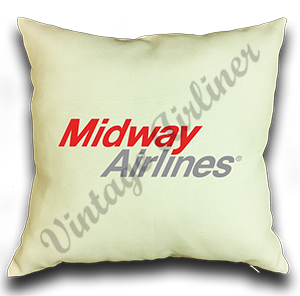 Midway Airlines 1979 Logo Pillow Case Cover