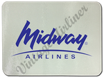 Midway Airlines 1993 Logo Glass Cutting Board