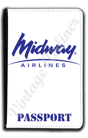 Midway Airlines 1993 Logo Passport Case