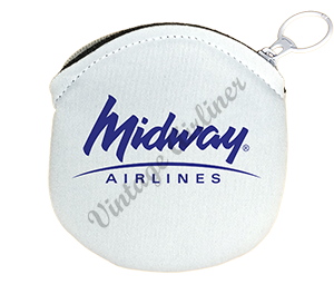 Midway Airlines 1993 Logo Round Coin Purse