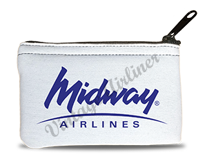 Midway Airlines 1993 Logo Rectangular Coin Purse