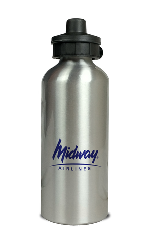 Midway Airlines 1993 Logo Aluminum Water Bottle