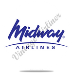 Midway Airlines 1993 Logo Round Coaster