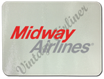 Midway Airlines 1979 Logo Glass Cutting Board