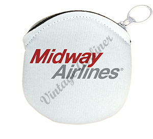 Midway Airlines 1979 Logo Round Coin Purse