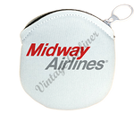 Midway Airlines 1979 Logo Round Coin Purse