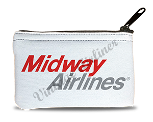 Midway Airlines 1979 Logo Rectangular Coin Purse