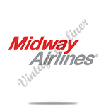 Midway Airlines 1979 Logo Round Coaster