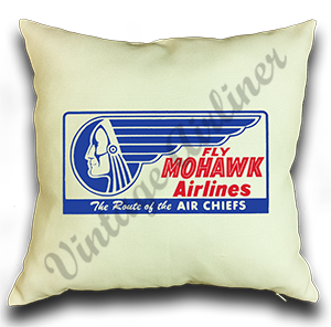 Mohawk Airlines Bag Sticker Linen Pillow Case Cover