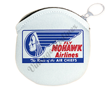 Mohawk Airlines 1940's Bag Sticker Round Coin Purse