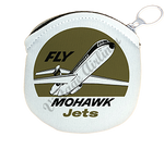 Mohawk Airlines Fly Mohawk Jets Bag Sticker Round Coin Purse
