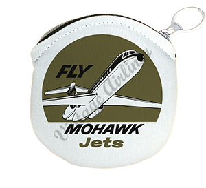 Mohawk Airlines Fly Mohawk Jets Bag Sticker Round Coin Purse
