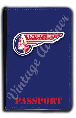 Mohawk Airlines Logo Passport Case