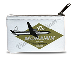 Mohawk Airlines 1950's Fly Mohawk Bag Sticker Rectangular Coin Purse