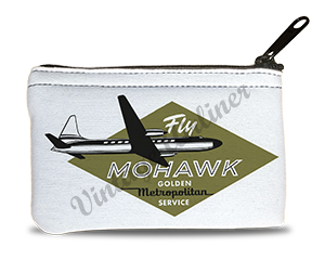 Mohawk Airlines 1950's Fly Mohawk Bag Sticker Rectangular Coin Purse