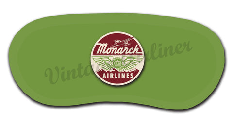 Monarch Airlines 1950's Vintage Bag Sticker Sleep Mask