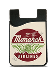 Monarch Airlines 1940's Bag Sticker Card Caddy