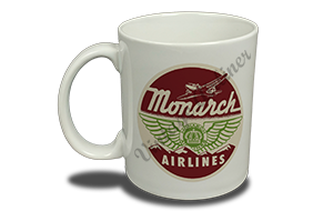 Monarch Airlines 1950's Bag Sticker  Coffee Mug