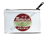 Monarch Airlines 1950's Bag Sticker Rectangular Coin Purse