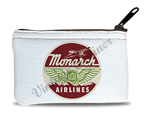 Monarch Airlines 1950's Bag Sticker Rectangular Coin Purse