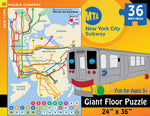 New York Subway Map - Kids by New York Puzzle Company - (36 pieces)