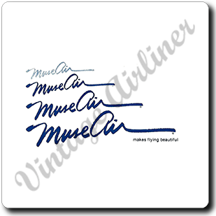 Muse Air Logo Square Coaster