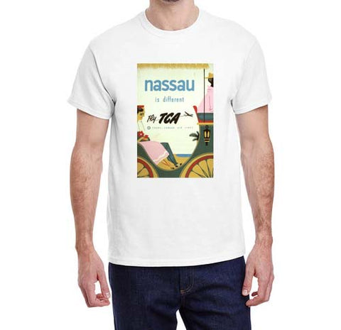 Vintage Nassau Trans Canadian Airlines Travel T-shirt