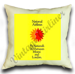 Fly National Airlines Timetable Cover Pillow Case Cover