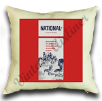 National Airlines Vintage Timetable Pillow Case Cover