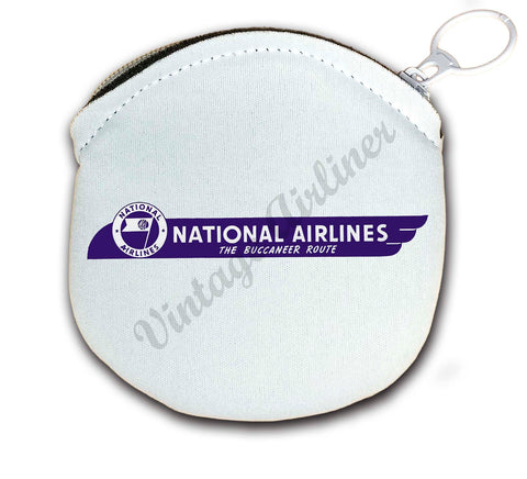 National Airlines The Buccaneer Route Round Coin Purse