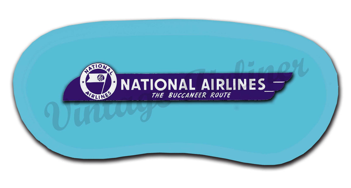 Original 1950s National Airlines The Buccaneer Route Luggage Original 1950s National Airlines The Buccaneer Route Luggage