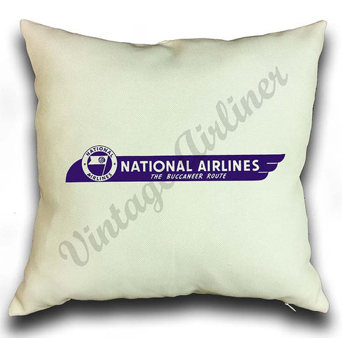 National Airlines The Buccaneer Route Pillow Case Cover
