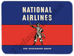 National Airlines 1950's Vintage Bag Sticker Glass Cutting Board