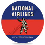 National Airlines 1950's Vintage Round Coaster