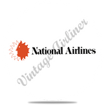 National Airlines Small Logo Round Coaster
