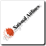 National Airlines Small Logo Square Coaster