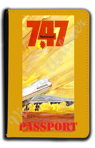 National Airlines 747 Passport Case