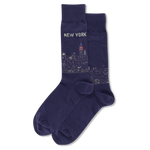 New York Men's Travel Themed Crew Socks