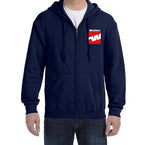 Western Airlines Zipped Hooded Sweatshirt