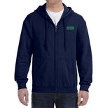 Ozark Airlines Logo Zipped Hooded Sweatshirt