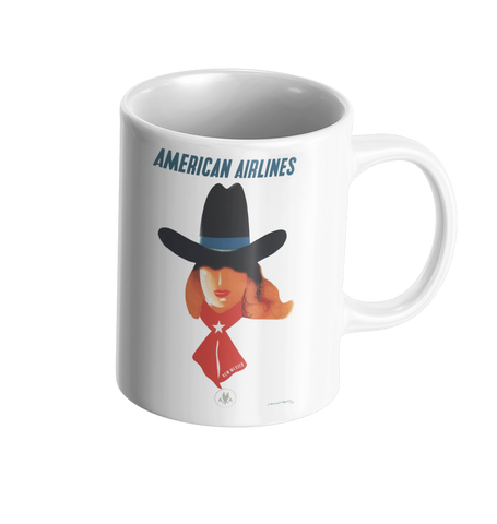 American Airlines Vintage 1948 New Mexico Coffee Mug