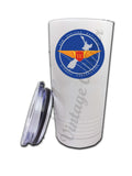 New Zealand National Airways 1950's Vintage Bag Sticker Tumbler