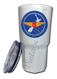 New Zealand National Airways 1950's Vintage Bag Sticker Tumbler